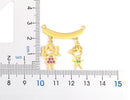 AIBEF  Girl And Boy Rhinestone Pendant Women Copper Zircon Gold Plated Necklace Jewelry Family Daughter&Son Mother Birthday Gift
