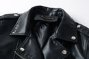 2025 New Women Autumn Winter Faux Soft Leather Jackets Lady White Red Black Green PU Zippers Motorcycle Street Coats with Belt