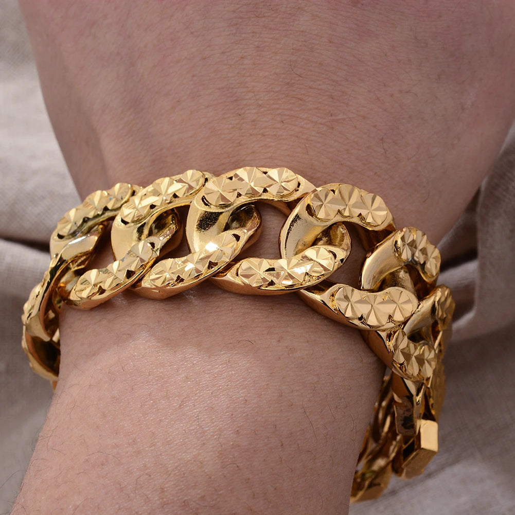 African Nigerian Wedding Gold Color Bangles For Women Girls  Ethiopian Wedding Bracelets Gifts