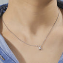 Initial A-Z Letter Necklaces for Women Elegant Chains Choker 26 Alphabet Pendant Necklace Stainless Steel Jewelry collier femme