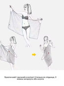 Women's Pure Cotton Bath Towel Robe Qui Dry Wrapable Wearable Home Use Bath Skirt Adult Size New 2025 Summer Sle