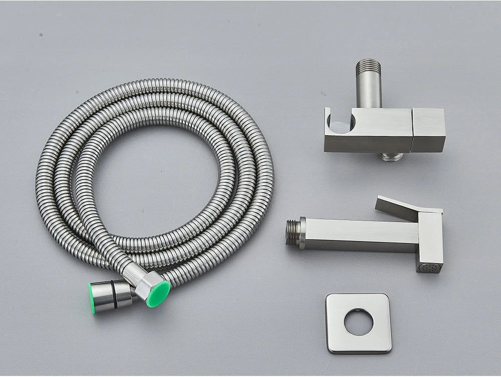 Chrome Handheld Toilet Bidet Faucet Stainless Steel Bidet Shower Hygienic Shower Wall Shower Woman Cleaner Cold Water Only