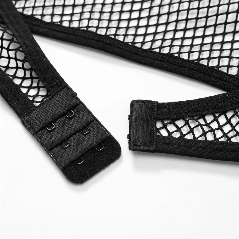 Sensual Sexy Female Lingerie Transparent Bra And Panty Set 2-Pieces See Through Mesh Sexy Bras Exotic Sets Fancy Underwear