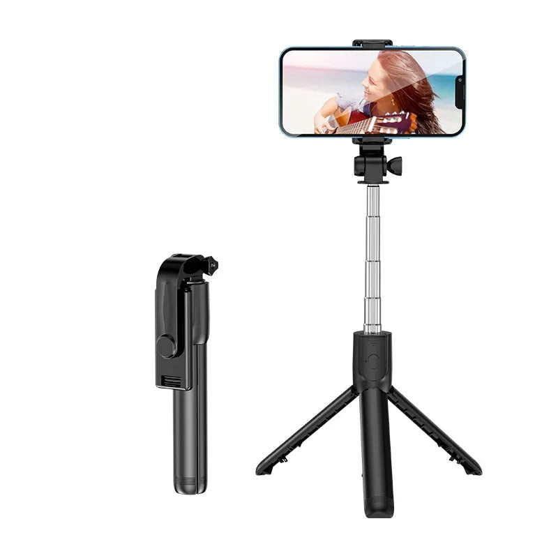 Extendable Selfie Stick Tripod Phone Tripod with,Group Selfies/Live Streaming/Video Recording Compatible with All Cellphones