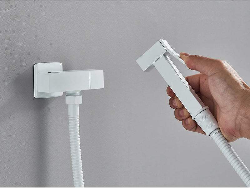 Chrome Handheld Toilet Bidet Faucet Stainless Steel Bidet Shower Hygienic Shower Wall Shower Woman Cleaner Cold Water Only