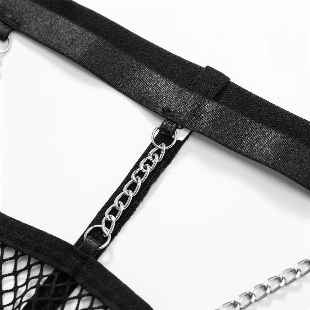 Sensual Sexy Female Lingerie Transparent Bra And Panty Set 2-Pieces See Through Mesh Sexy Bras Exotic Sets Fancy Underwear