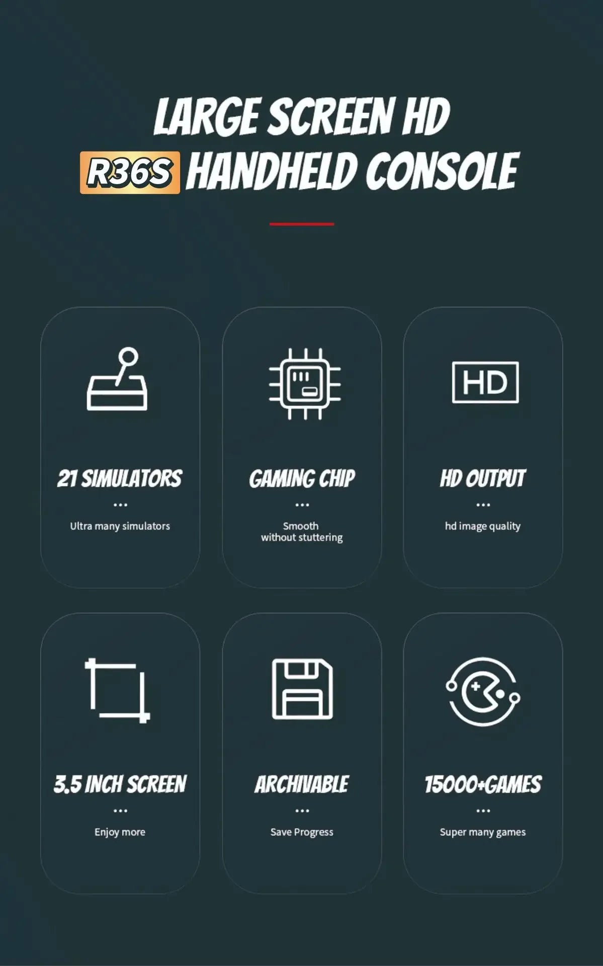 128GB/64GB R36S Retro Handheld Video Game Console Linux System 3.5 Inch IPS Screen Portable Pocket Video Player Games Boy Gift