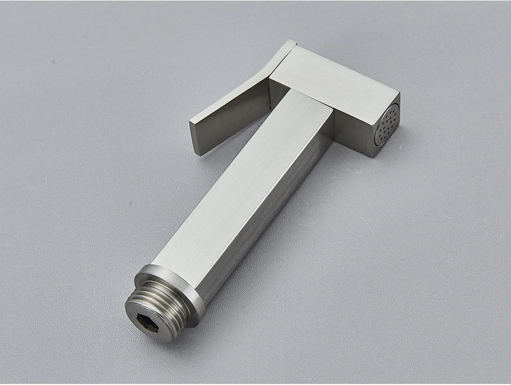 Chrome Handheld Toilet Bidet Faucet Stainless Steel Bidet Shower Hygienic Shower Wall Shower Woman Cleaner Cold Water Only