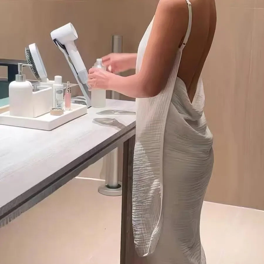 Women's Pure Cotton Bath Towel Robe Qui Dry Wrapable Wearable Home Use Bath Skirt Adult Size New 2025 Summer Sle