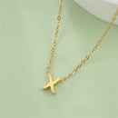 Initial A-Z Letter Necklaces for Women Elegant Chains Choker 26 Alphabet Pendant Necklace Stainless Steel Jewelry collier femme