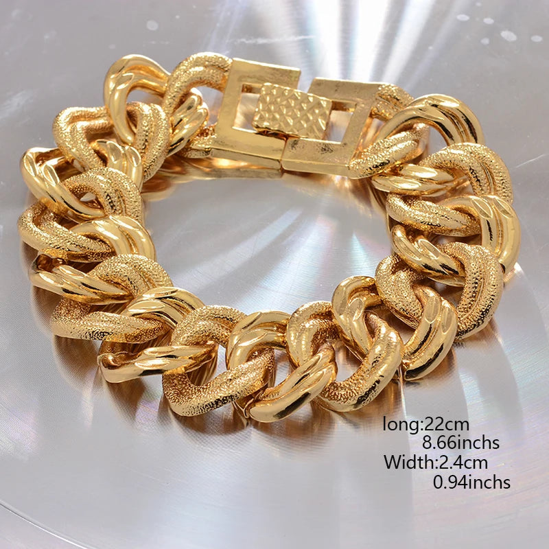 African Nigerian Wedding Gold Color Bangles For Women Girls  Ethiopian Wedding Bracelets Gifts