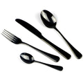 JANKNG Stainless Steel Dinnerware Set Rainbow Colorful Cutlery Dishwasher Safe Dinner Western Tableware Kitchen Accessories