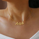 Stainless Steel Necklaces Hollow Bat Gothic Pendant Chain Collar Hip Hop Charm Fashion Necklace For Women Jewelry Party Men Gift