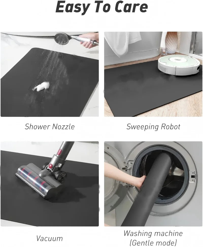 VIKAMA Lovely Cartoon Decoration Kitchen Carpet Anti-Skid Quick-Drying Diatom Mud Pad Oil Absorption Dirt Resistance