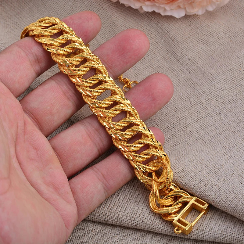 African Nigerian Wedding Gold Color Bangles For Women Girls  Ethiopian Wedding Bracelets Gifts