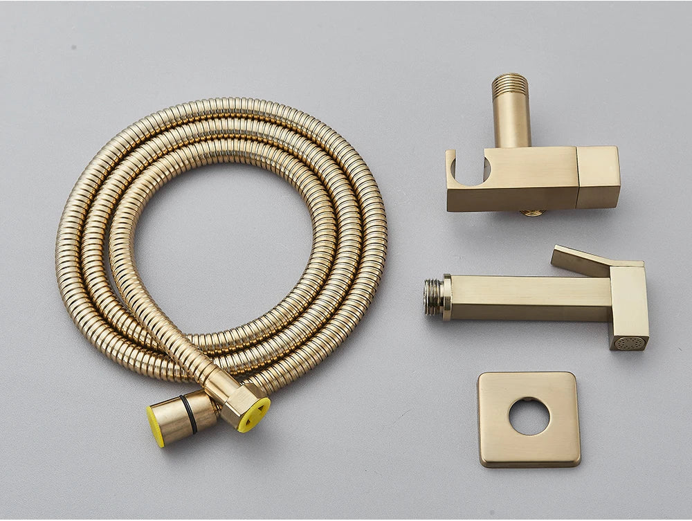 Chrome Handheld Toilet Bidet Faucet Stainless Steel Bidet Shower Hygienic Shower Wall Shower Woman Cleaner Cold Water Only