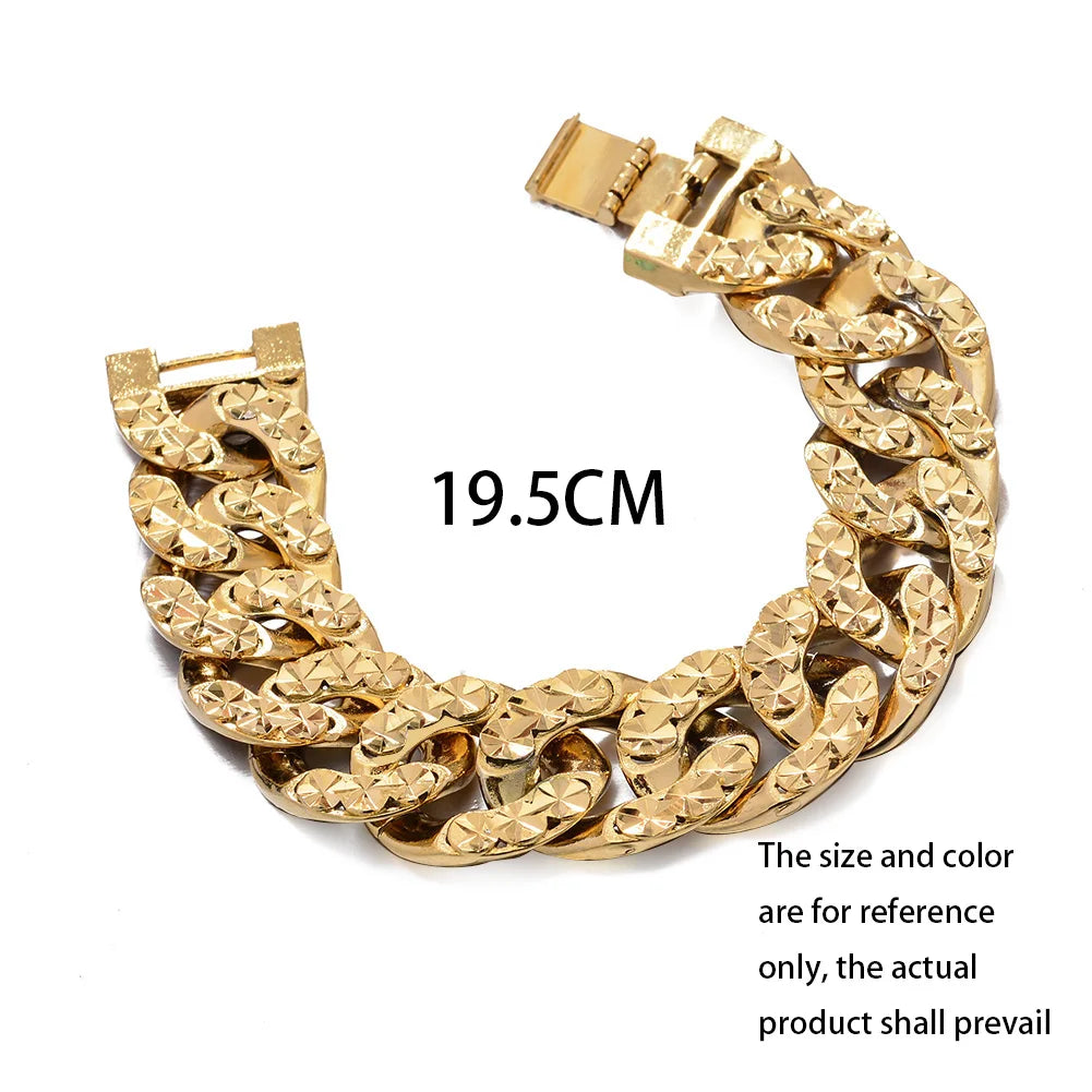 African Nigerian Wedding Gold Color Bangles For Women Girls  Ethiopian Wedding Bracelets Gifts