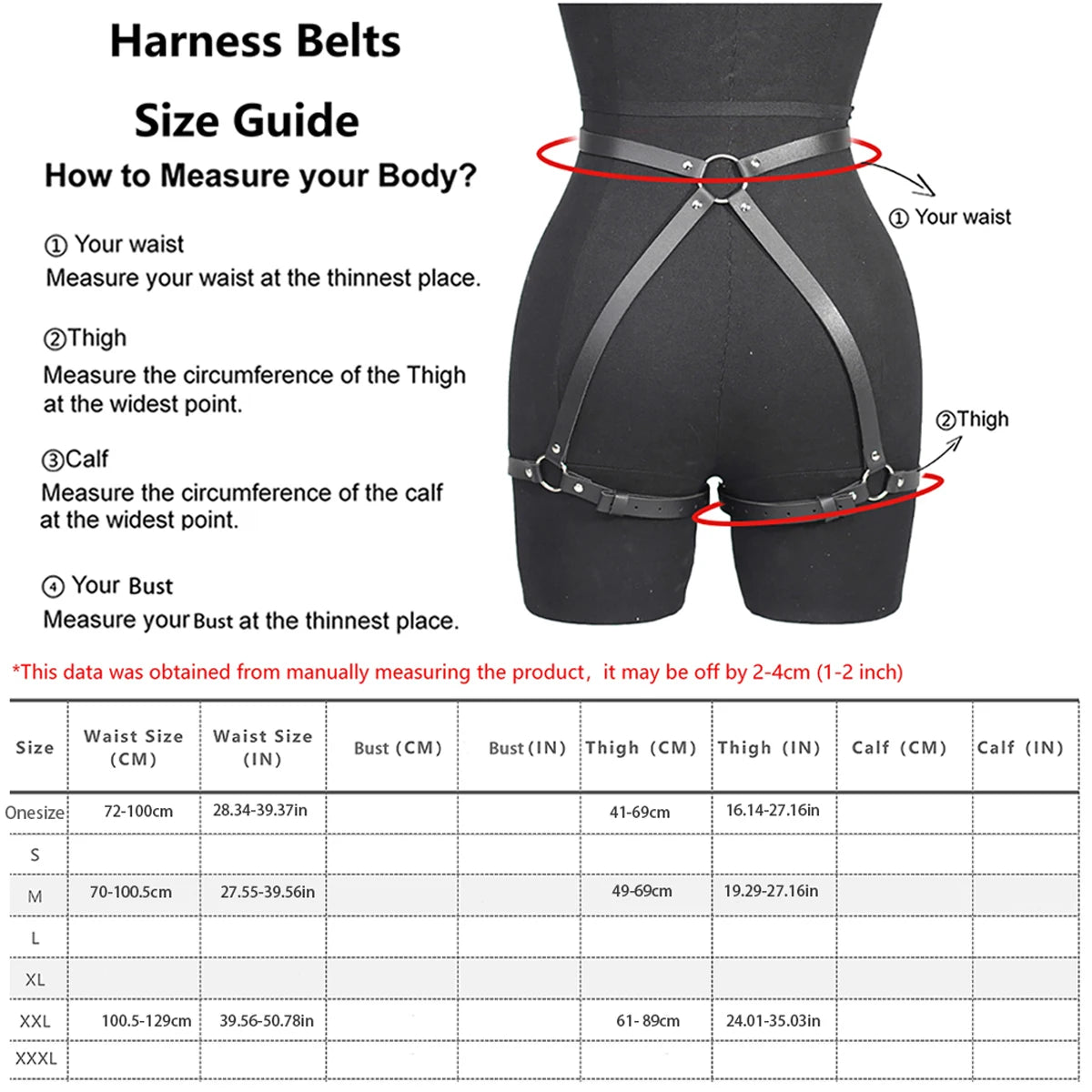 Women Sexy Harness Belt Pu Leather Lingerie Harness Corset Bondage Lingerie Goth Fetish Clothing Festival Rave Outfit