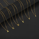 Initial A-Z Letter Necklaces for Women Elegant Chains Choker 26 Alphabet Pendant Necklace Stainless Steel Jewelry collier femme