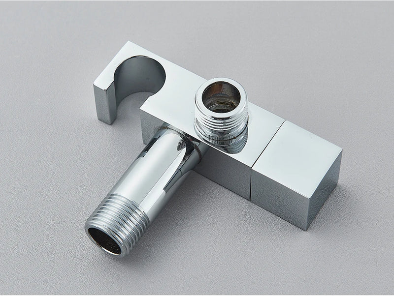 Chrome Handheld Toilet Bidet Faucet Stainless Steel Bidet Shower Hygienic Shower Wall Shower Woman Cleaner Cold Water Only