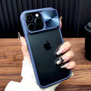 Luxury Slide Cap Camera Cover Case For iPhone 17 Air 16 15 14 13 12 Pro Max 16Pro Shockproof Transparent Clear Hard Full Cover