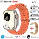 DT Ultra 3 Smartwatch Amoled Screen 4GB MP3 MP4 Player Bluetooth Network Sharing APP Store ChatGPT Smart AI Watch Man Sportwatch