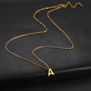 Initial A-Z Letter Necklaces for Women Elegant Chains Choker 26 Alphabet Pendant Necklace Stainless Steel Jewelry collier femme