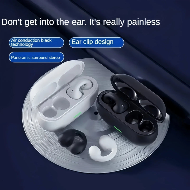 New Bluetooth wireless headphones 5.3 Ear clip-on ear music cancelling HD headphones called sports gaming headphones