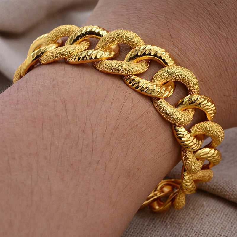African Nigerian Wedding Gold Color Bangles For Women Girls  Ethiopian Wedding Bracelets Gifts