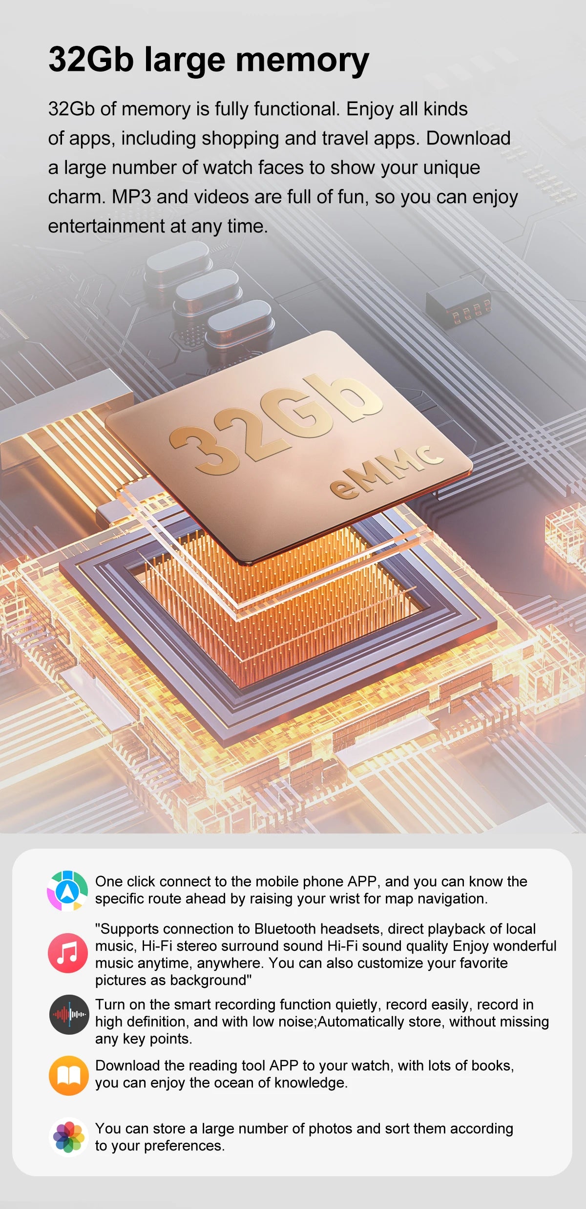 DT Ultra 3 Smartwatch Amoled Screen 4GB MP3 MP4 Player Bluetooth Network Sharing APP Store ChatGPT Smart AI Watch Man Sportwatch