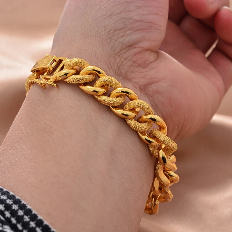 African Nigerian Wedding Gold Color Bangles For Women Girls  Ethiopian Wedding Bracelets Gifts
