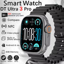 DT Ultra 3 Smartwatch Amoled Screen 4GB MP3 MP4 Player Bluetooth Network Sharing APP Store ChatGPT Smart AI Watch Man Sportwatch