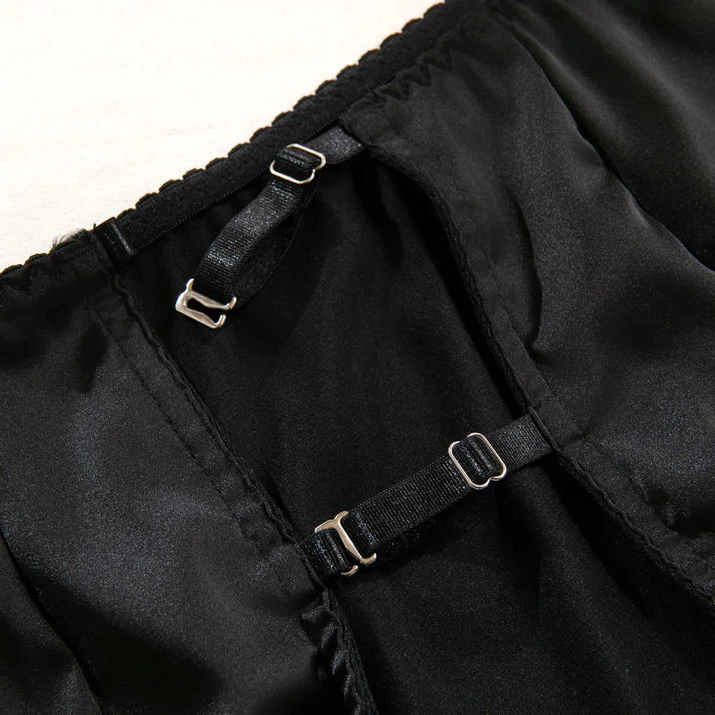 Ellolace Lace Lingeries Sexy Hot Halter Bra Heart g-String Thongs Sissy Erotic Garter Ensemble Exotic Sets Romantic Underwear