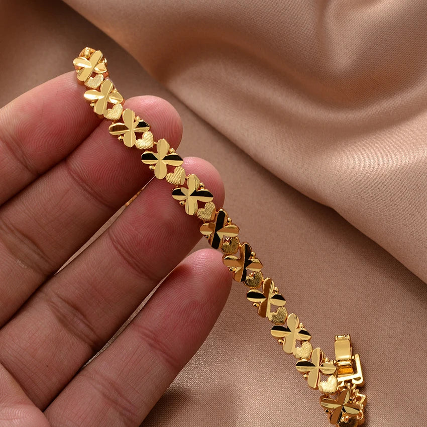 African Nigerian Wedding Gold Color Bangles For Women Girls  Ethiopian Wedding Bracelets Gifts