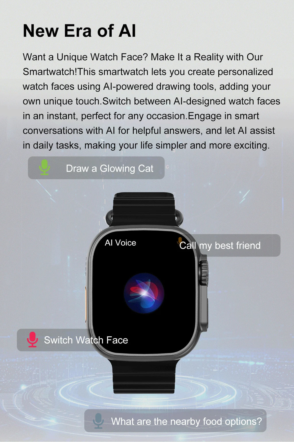 DT Ultra 3 Smartwatch Amoled Screen 4GB MP3 MP4 Player Bluetooth Network Sharing APP Store ChatGPT Smart AI Watch Man Sportwatch