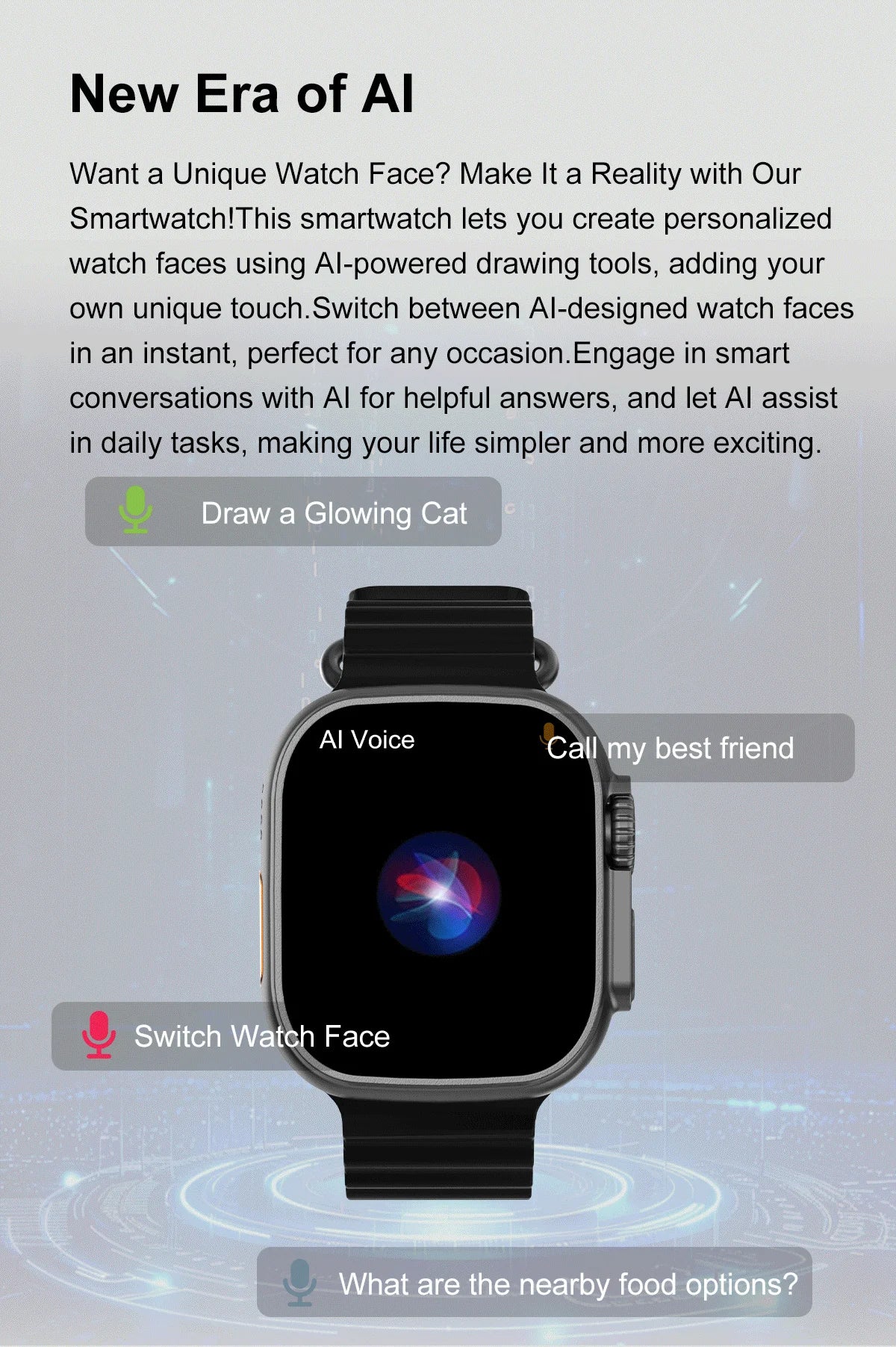 DT Ultra 3 Smartwatch Amoled Screen 4GB MP3 MP4 Player Bluetooth Network Sharing APP Store ChatGPT Smart AI Watch Man Sportwatch