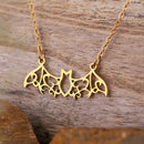 Stainless Steel Necklaces Hollow Bat Gothic Pendant Chain Collar Hip Hop Charm Fashion Necklace For Women Jewelry Party Men Gift