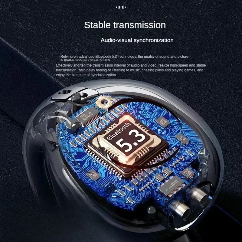 New Bluetooth wireless headphones 5.3 Ear clip-on ear music cancelling HD headphones called sports gaming headphones