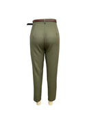 FD1541 Women's Fashionable Elegant Solid Color Loose-Fit High-Waisted Nine-Point Suit Pants New Arrival Spring Autumn 2024