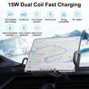 Wireless Charger For Samsung Dual Coil Fold Screen Car Wireless Charger For Samsung Galaxy Z Fold Flip 6 5 4 3 Charging Station