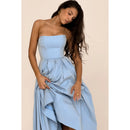 Suninheart Summer Vestidos De Fiesta 2024 New in Elegant Strapless Flare Dress White Sexy Corset Dress Night Party Dresses Women