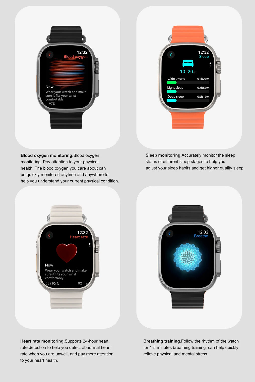 DT Ultra 3 Smartwatch Amoled Screen 4GB MP3 MP4 Player Bluetooth Network Sharing APP Store ChatGPT Smart AI Watch Man Sportwatch