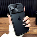 Luxury Slide Cap Camera Cover Case For iPhone 17 Air 16 15 14 13 12 Pro Max 16Pro Shockproof Transparent Clear Hard Full Cover