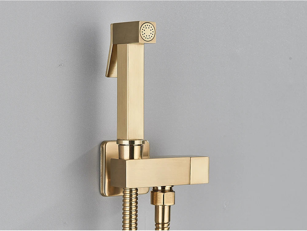 Chrome Handheld Toilet Bidet Faucet Stainless Steel Bidet Shower Hygienic Shower Wall Shower Woman Cleaner Cold Water Only