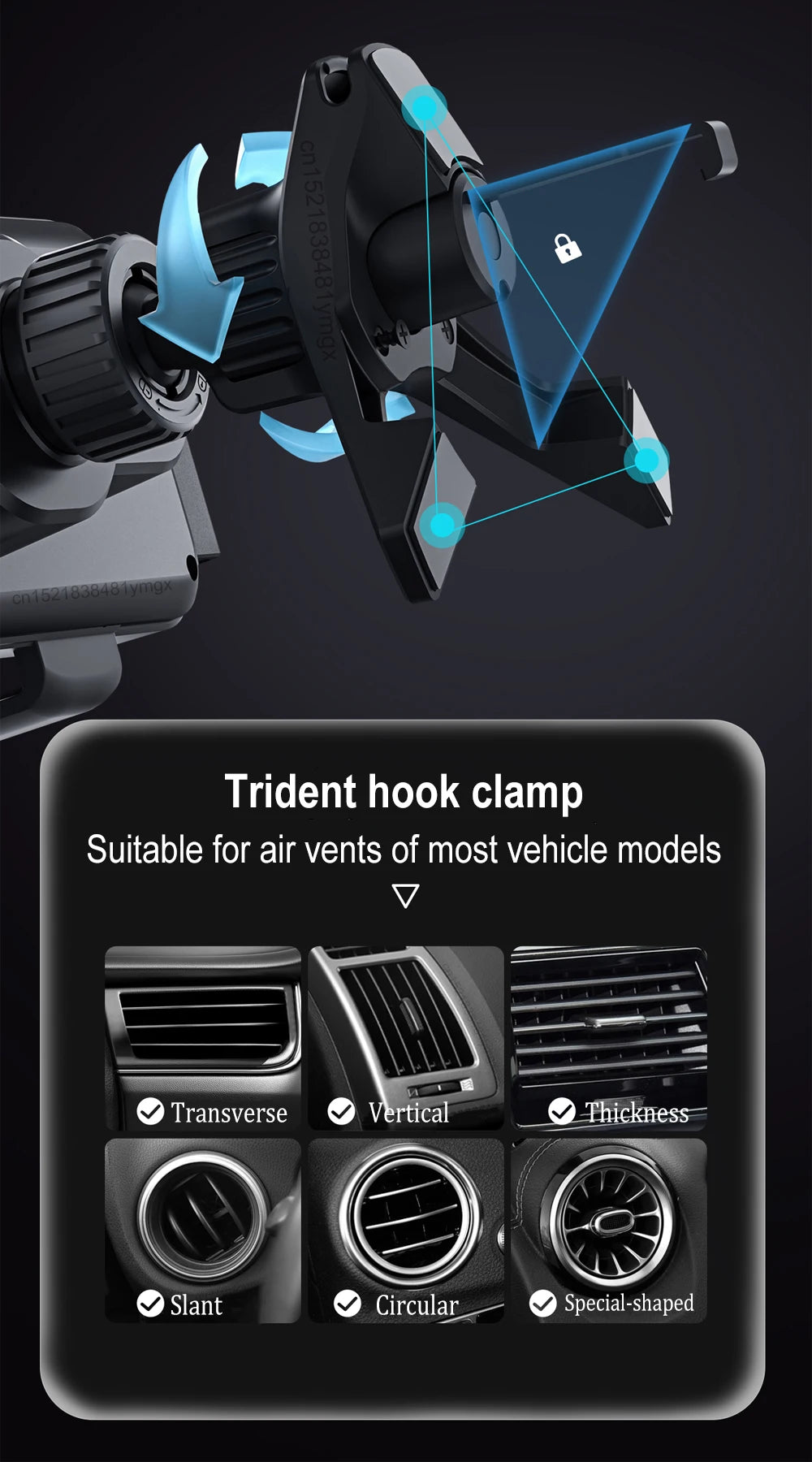 Wireless Charger For Samsung Dual Coil Fold Screen Car Wireless Charger For Samsung Galaxy Z Fold Flip 6 5 4 3 Charging Station