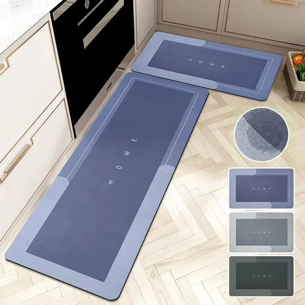 VIKAMA Lovely Cartoon Decoration Kitchen Carpet Anti-Skid Quick-Drying Diatom Mud Pad Oil Absorption Dirt Resistance
