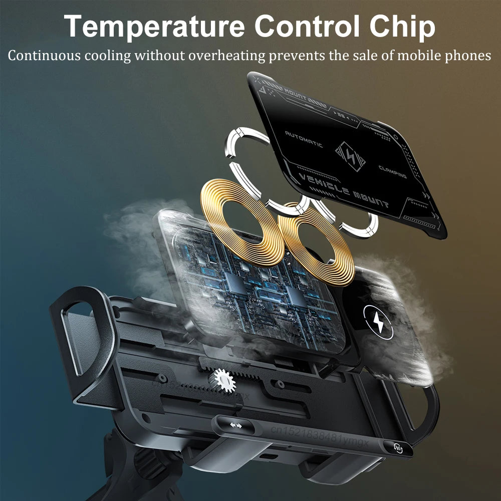 Wireless Charger For Samsung Dual Coil Fold Screen Car Wireless Charger For Samsung Galaxy Z Fold Flip 6 5 4 3 Charging Station