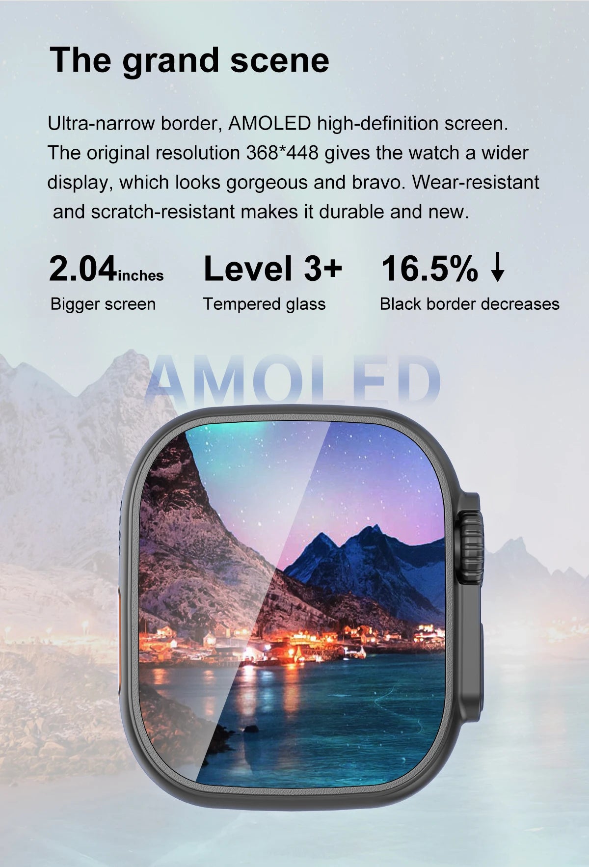 DT Ultra 3 Smartwatch Amoled Screen 4GB MP3 MP4 Player Bluetooth Network Sharing APP Store ChatGPT Smart AI Watch Man Sportwatch