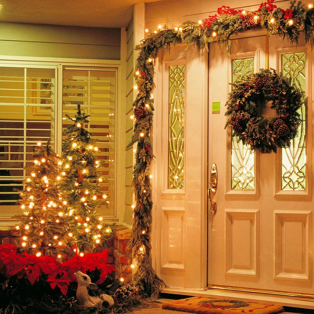 39ft LED Solar Light 100 Lights Outdoor Waterproof Fairy Garland Lights Christmas Party Halloween Decorations Solar Lights