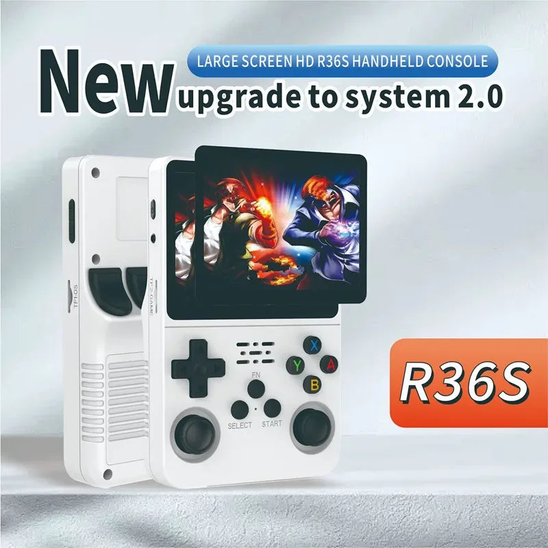 128GB/64GB R36S Retro Handheld Video Game Console Linux System 3.5 Inch IPS Screen Portable Pocket Video Player Games Boy Gift